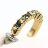 Used SWAROVSKI Pierce metal/Rhinestone 3.0g Gold Halfling