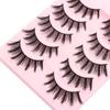 5 pairs Wispy Manga Lashes Soft Faux Mink Lashes New Wet Eyelash  Eye Makeup