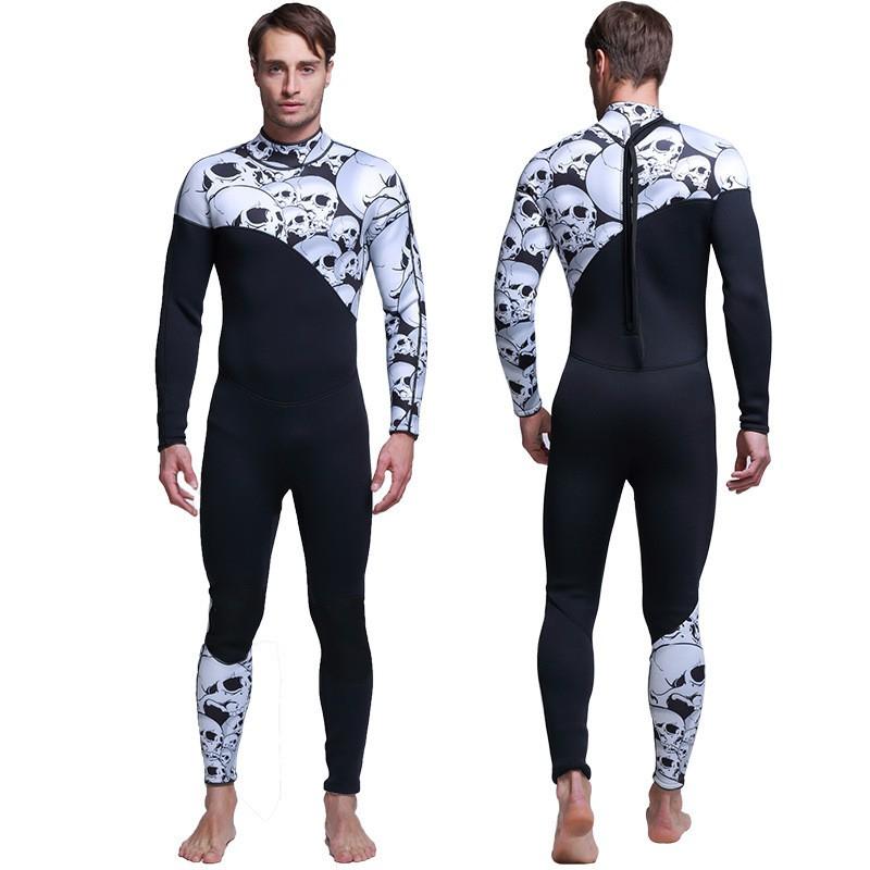 3mm Camo Full-Body Wetsuit Diving Surfing Snorkeling Men Women Warm Thermal Neoprene Suit S-XXXL