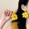 Bohemian Style Flower Fringed Pendant Earrings Women'S Seaside Vacation Style Earrings Light Luxury High-End Earrings Design