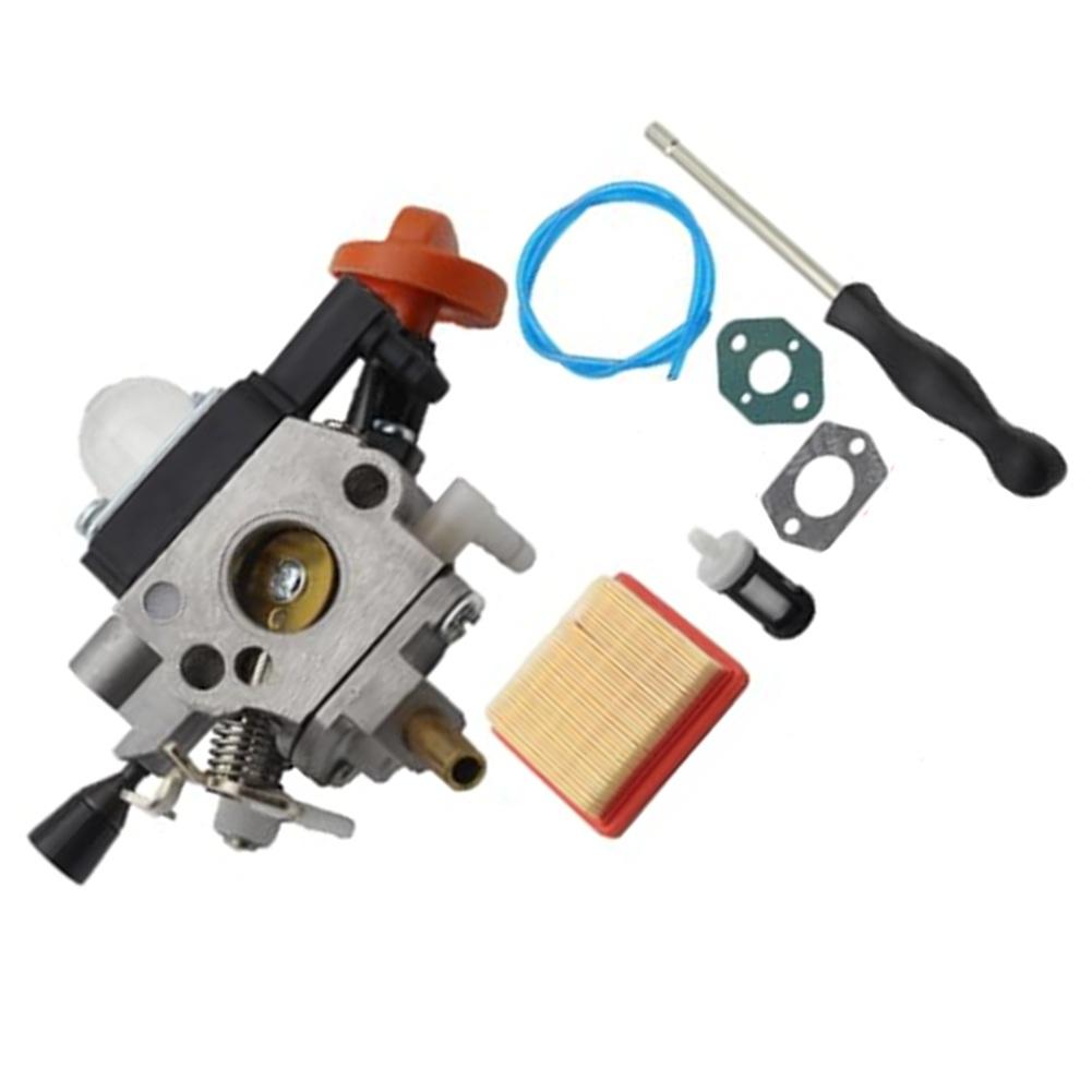 Lawn Care Garden Maintenance As Shown FS91 Carburetor Kit Efficient Fuel Mixture Sturdy Plastic And Metal Easy To Install