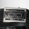 Daks Black Premium Caiman Leather Automatic Belt