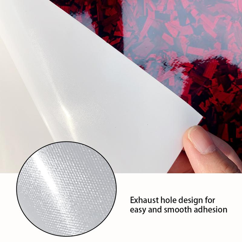 Car Sticker Carbon Glossy Black Red Forged Carbon Fiber Vinyl Wrap Air Release Carbon Fiber Self Adhesive Auto Decal Sticker