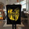 1 Pieza Manta de Franela con Estampado Wu-Tang Clan, Alta Calidad Para Todas las Estaciones, Decoración del Hogar, Calidez y Comodidad, Perfecta para Regalos de Navidad