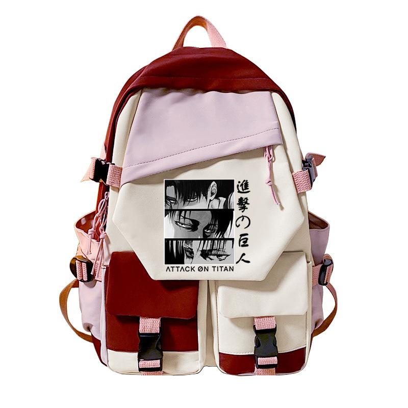 Angriff auf den Riesen Peripheren Bedruckten Rucksack Tagesfreizeit Studenten Schultasche