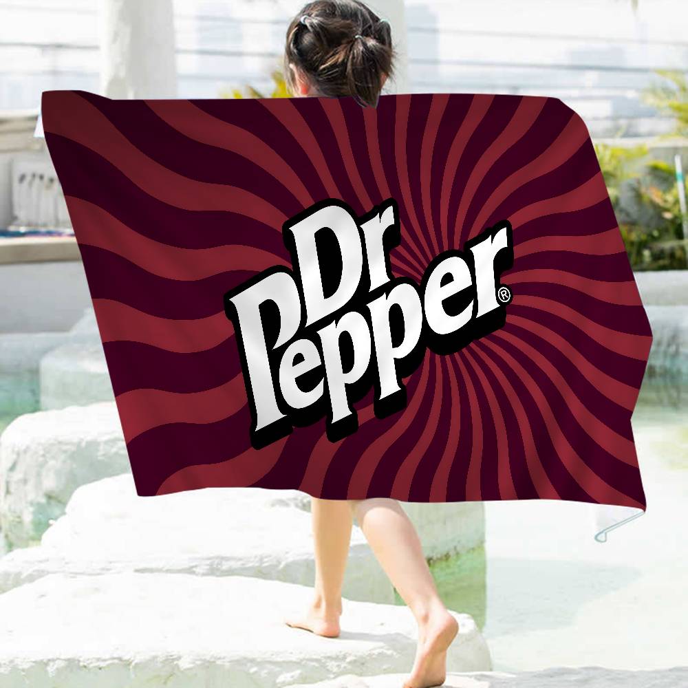 Jmg Household Supplies D-Dr Peppers Logo Microfiber Beach Towel Absorbent Quick Dry Soft Yoga Swimming Resort Mountain Climbing Towel