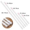 1Pc Multi Purpose Adjustable Curtain Telescopic Pole 18-90cm Extendable Sticks Hanging Rods Spring Load Hanger Bathroom Product