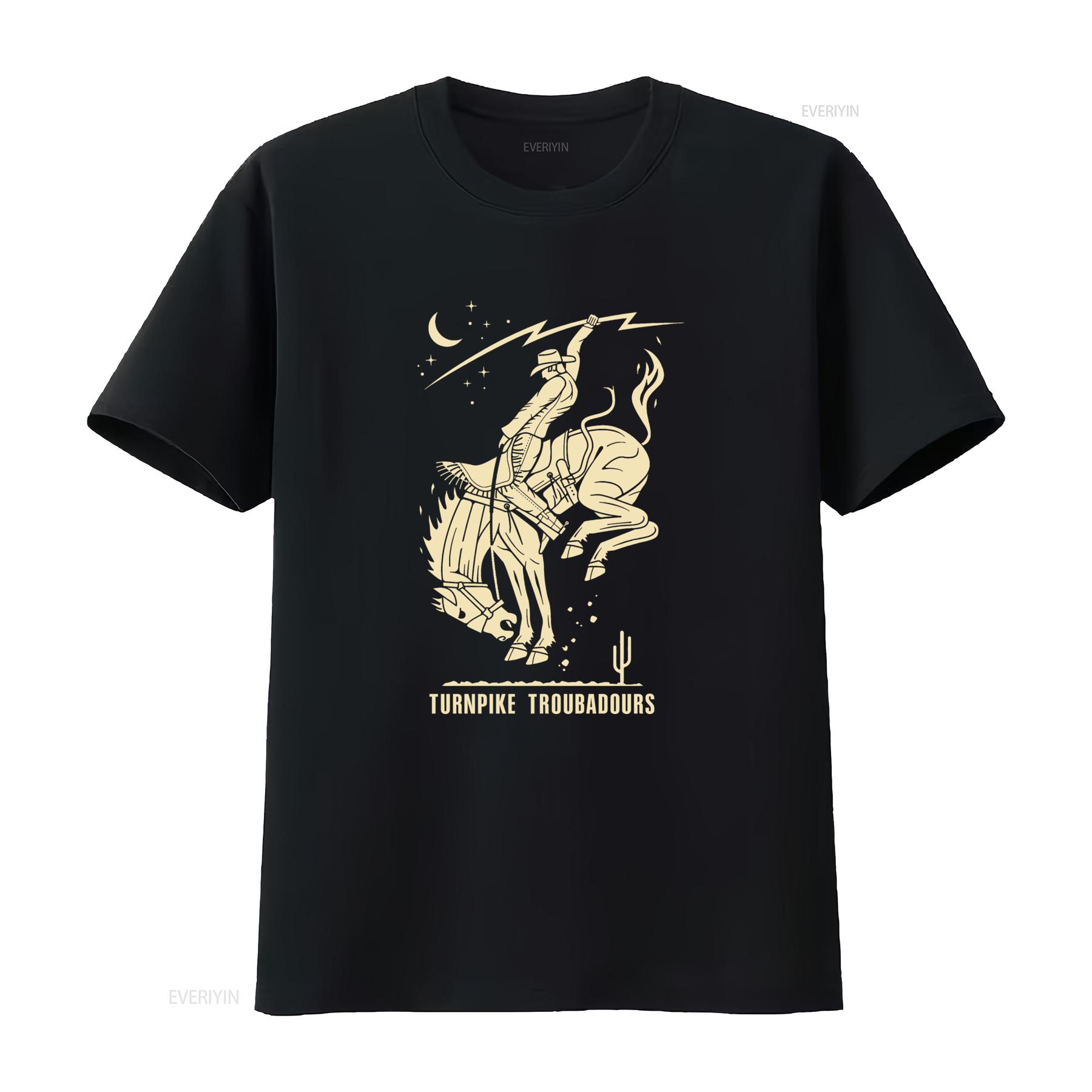 

Turnpike Troubadours Bronco Two Sided Cowboy T Shirt Vintage Style Perfect For Friends Family vintage Washed Soft graphic 4XL