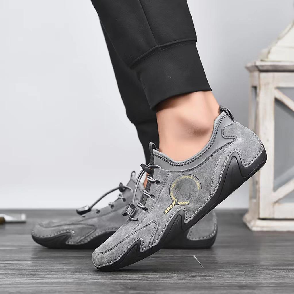 Foreign trade large size men's Doudou shoes spring and summer new retro casual shoes trendy driving shoes octopus men's shoes