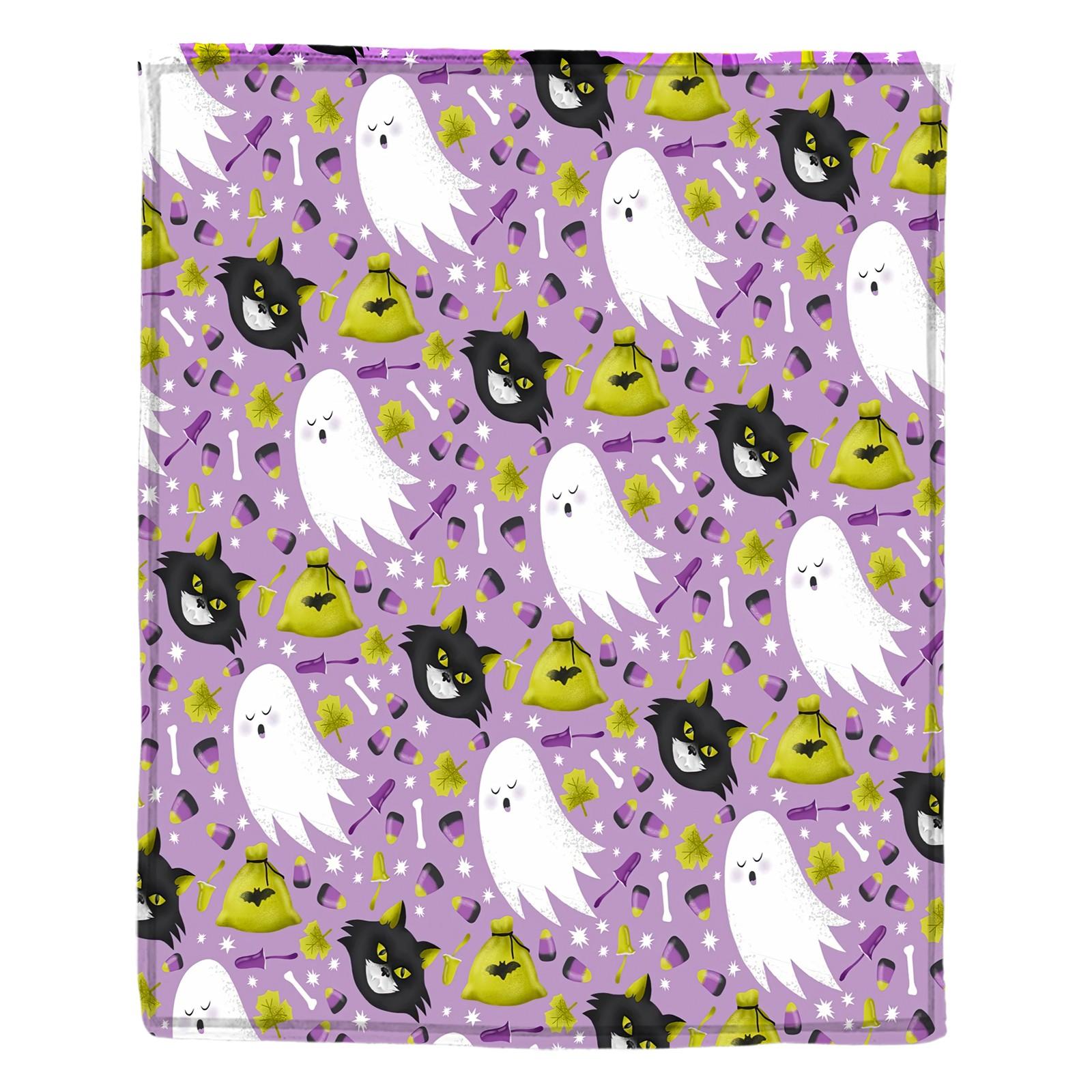 

Одеяло с принтом на Хэллоуин S фиолетовый