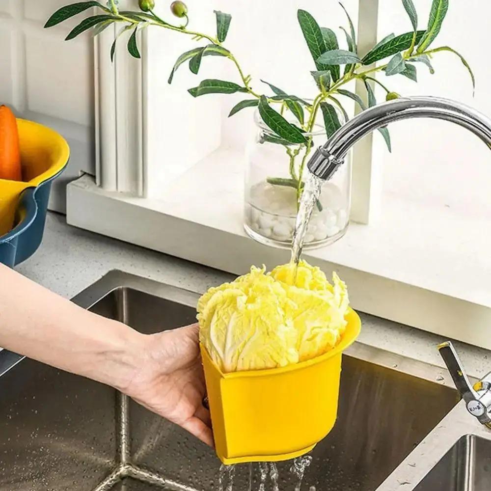 Double-layer Rotating Hot Pot Vegetable Basket 7/9-grid Vegetable Basket