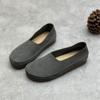 Spring Vintage Cowhide Women's Shoes Flat Round Head Soft Leather Soft Sole Casual Grandma Shoes