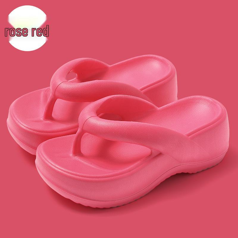 High-End Women's Herringbone Thick-Soled Summer Beach Slippers