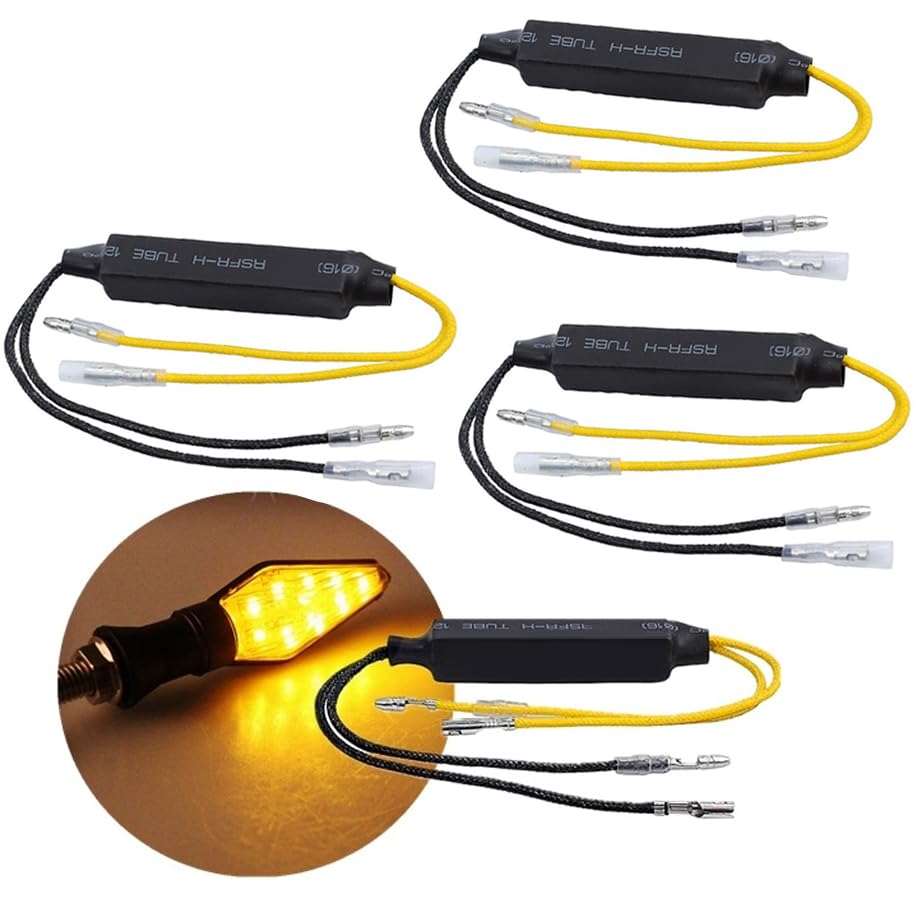 

4 шт. Мотоциклетный светодиодный резистор указателя поворота 21 Вт Резистор против гипервспышки Канселлер Декодер Универсальные детали клапана указателя поворота