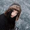 Faux Fur Lined Winter Trapper Hat Leather Snow Cap With Ear Flap Women Men Ski Ushanka