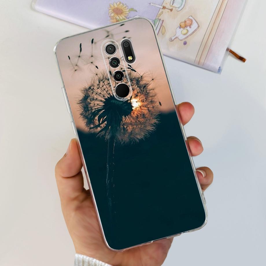 

For Xiaomi Redmi 9 9a Phone Case tpu Clear Painting Pattern Back Cover For Fundas Redmi 9 Redmi9 Shockproof Coque Bumper Capas Redmi 9