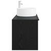 Bathroom Furniture Set 2 Pcs Black Oak Wood Based Material