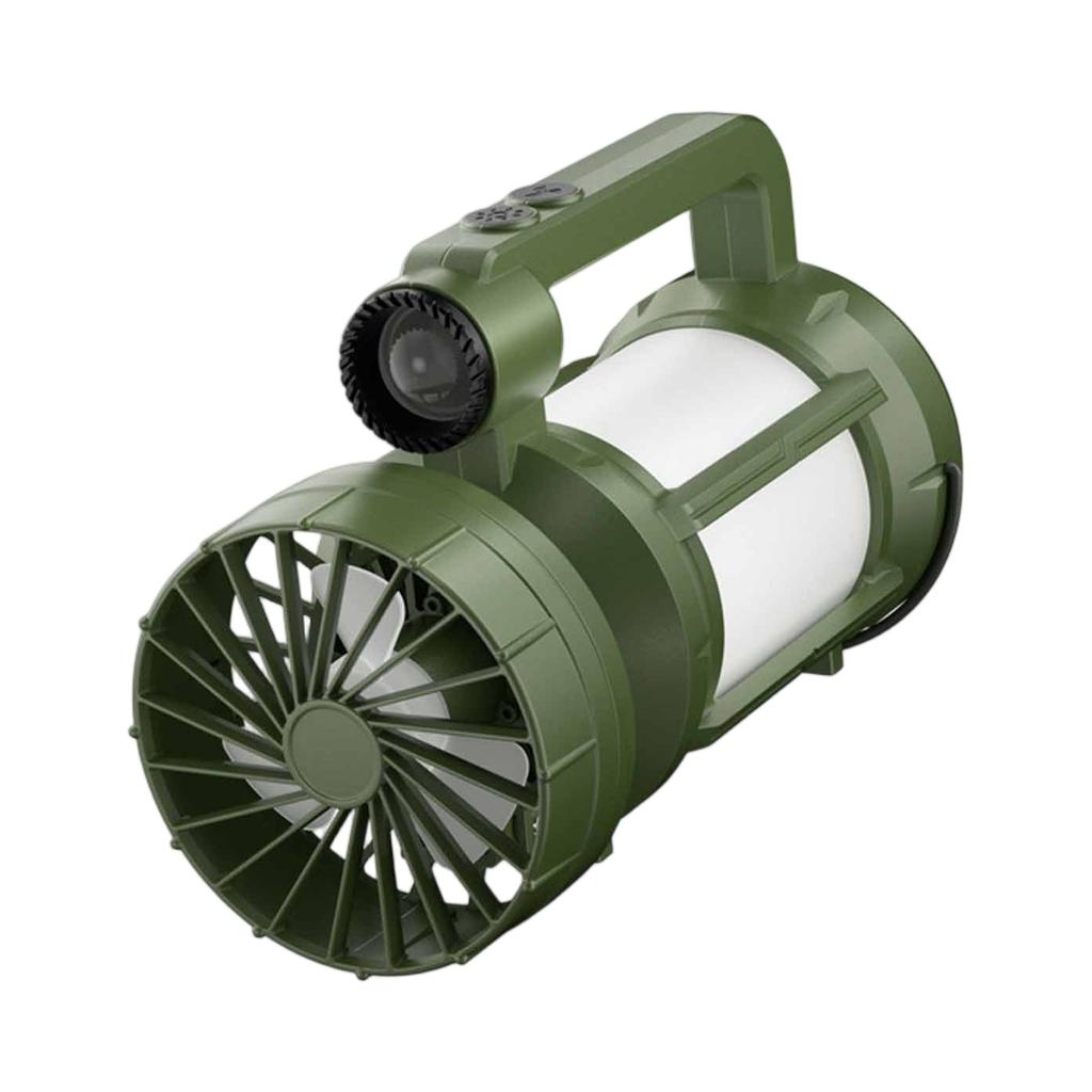 Outdoor Solar,Powered Camping Lamp, Portable Travel Light with ,Mode, Long,Lasting Battery, Hook & LED Fan, Hiking & Emergency Use