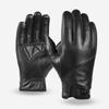 Mens Genuine Leather Motorcycle Gloves Winter Warm Windproof Touchscreen Riding Cycling Outdoor Sports