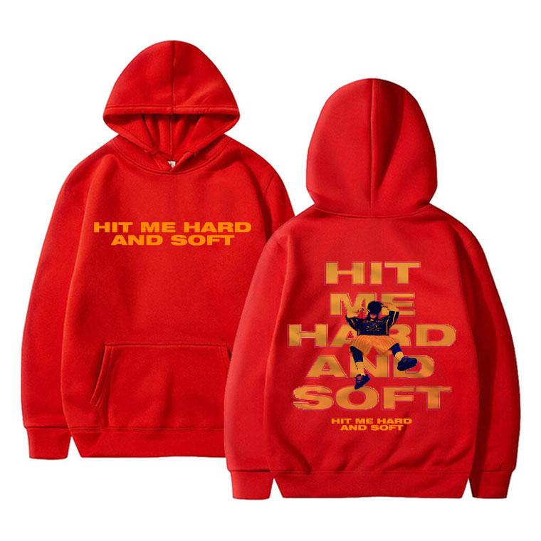 Hit Me Hard and Soft Tour 2024 Mikina s oboustranným potiskem Pánská Dámská Hip Hopová Móda Pulovr Pánská Ležérní Oversized Streetwear