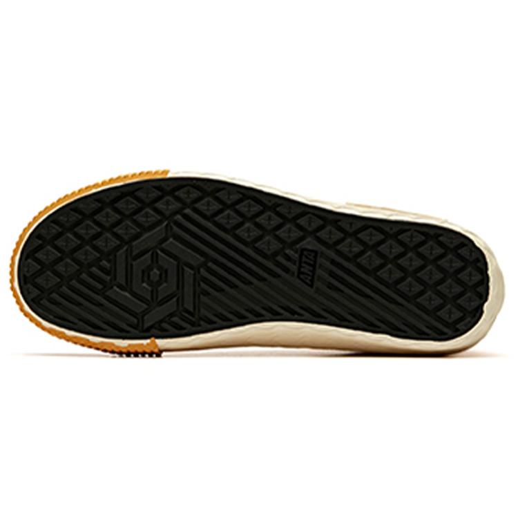 New Anta Life Collection Mid Top Skateboard Shoes Women's Ginger Yellow 12948650-4