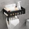 Toilet tissue holder, no punching roll paper box, toilet paper wall mounted storage rack, roll paper holder