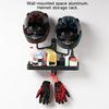 ABLZ-Motorcycle Helmet Display Stand With Adjustable Hook Universal Fit For Caps, Jackets& Accessories. Wall Mounted Storage