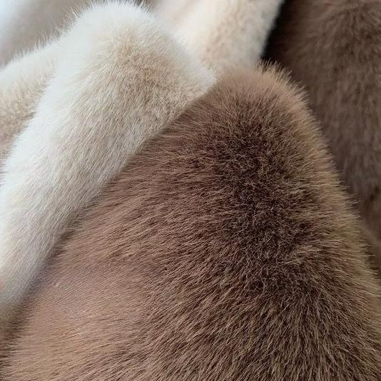 Women Faux Fur Coat Solid Long Fur Coat Fluffy Luxury Loose Casual Stand Up Collar Fur Coat Outerwear Winter