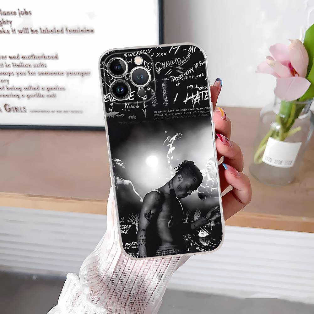 

Rapper X-XXXTentacionS Transparent Phone Case For IPhone 16 15 14 13 12 11 Pro Max Plus Soft Cover iPhone 11 pro