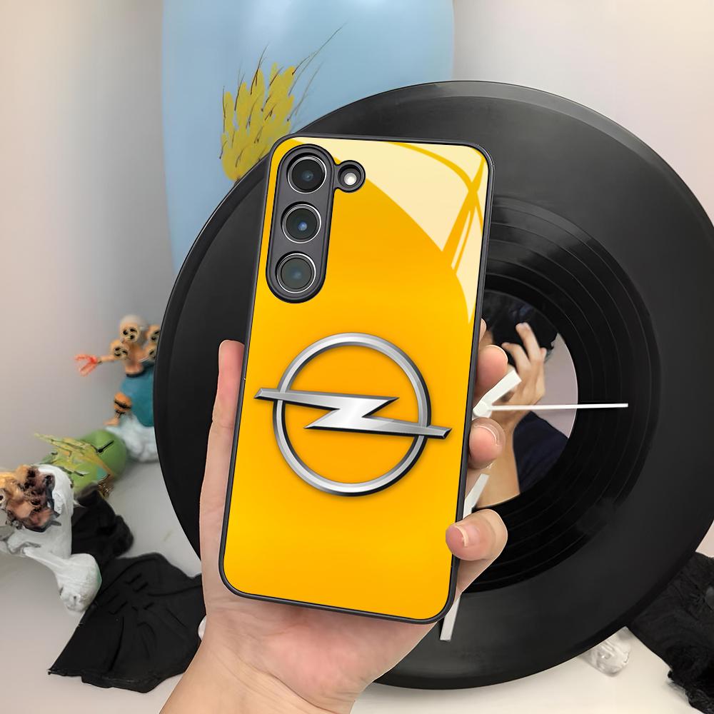 Cool O-Opel Car Phone Case For Samsung Galaxy S25 S24 S23 S22 S20 S21 Note20 Ultra Plus Fe Colored Silver Cover mab056