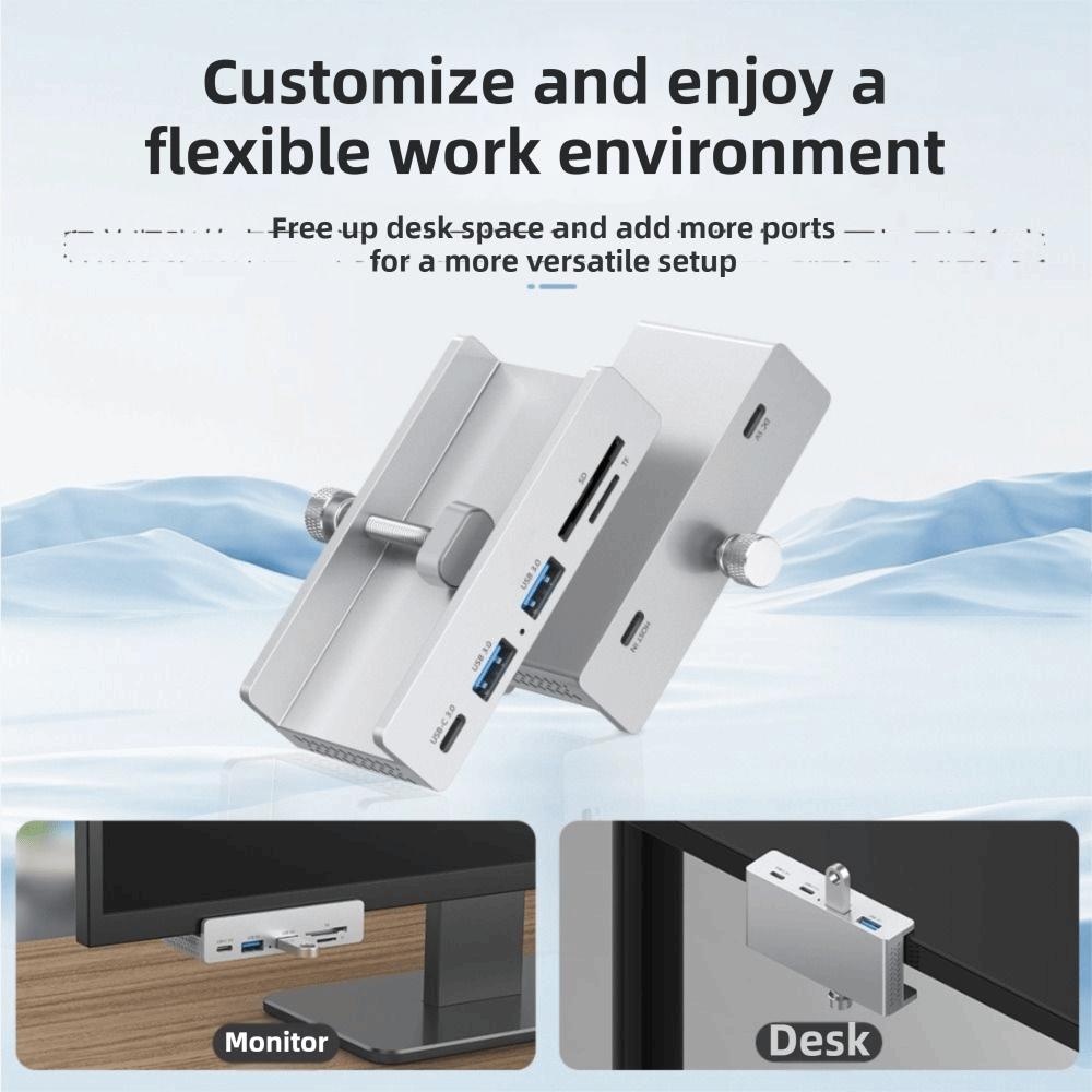 Power Supply USB HUB Clamp USB3.2/3.0/2.0 High Speed HUB Expansion Dock  External Connectivity