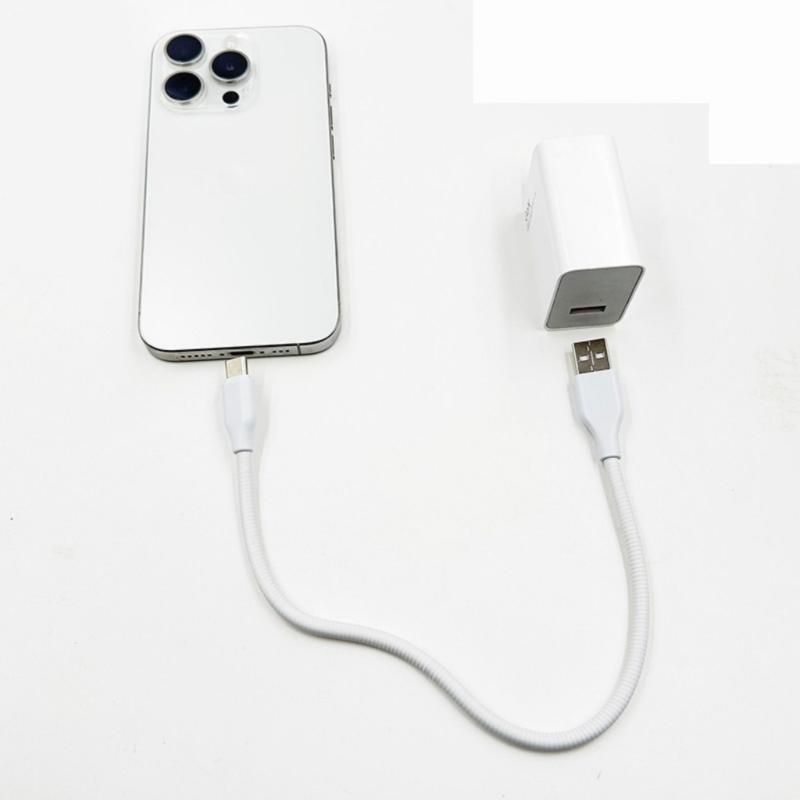USB C to USB A Cable Bendable Rod USB C Cable for Fast Data Transfer and Fast Charging Androids Auto Cable 320mm
