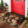 1Pcs Anti Fatigue Kitchen Rugs Christmas Snowman Print Waterproof Non-Slip Thick Cushioned Kitchen Mat Heavy Duty Comfort Standing Mat for Kitchen