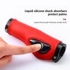Bike Handlebar Protective Cover Anti-skid Shock Absorption Ergonomic Leather Bicycle Brake Handle Cover