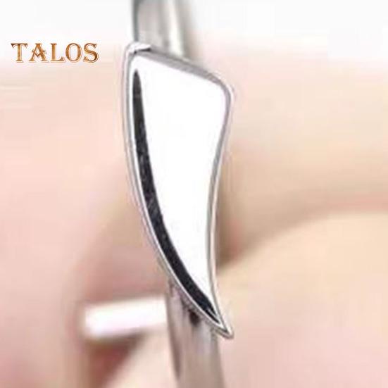 2 par leppe negler Halloween cosplay hoggtenner rustfritt stål glatt ikke-piercing polert maskerade partyshow Leppesmykker leppestifter