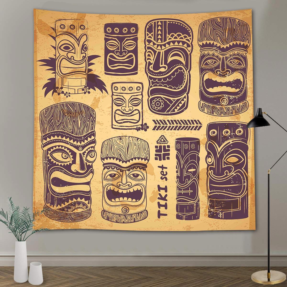 

Винтажный гобелен с цветочными растениями и животными, лесной пейзаж, гобелен, исламский тотем, настенный гобелен, эстетическое украшение для комнаты, домашний декор 230X180CM