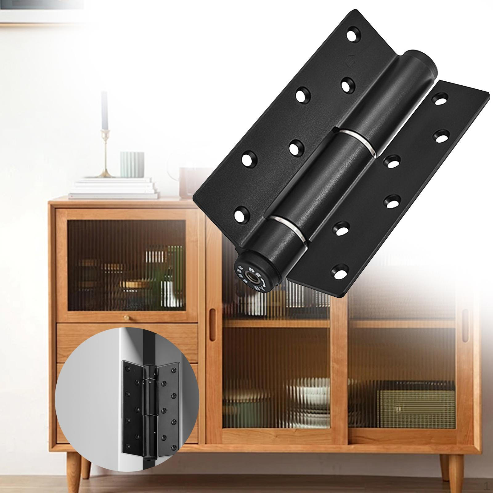 

Adjustable Self Closing Door Hinge Set for Home and Office Use чорний