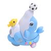 Children Electric Dolphin Toy Electric Universal Light Music Dolphin Floating Blow Ball Baby Cute Fu