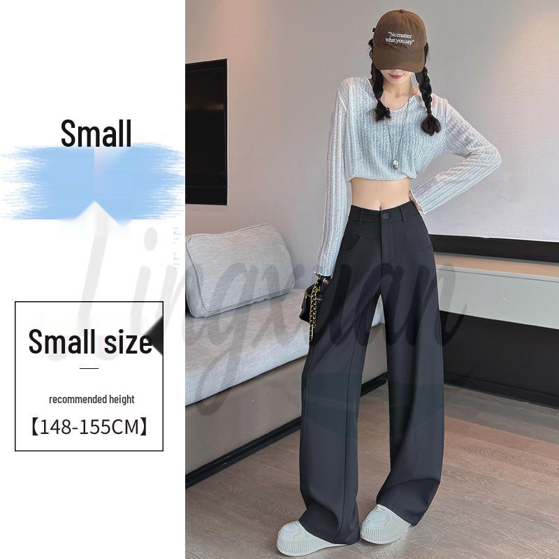2026 Spring/Autumn New Style High Waist Slim Fit Wide Leg Straight Floor-Length Banana Pants