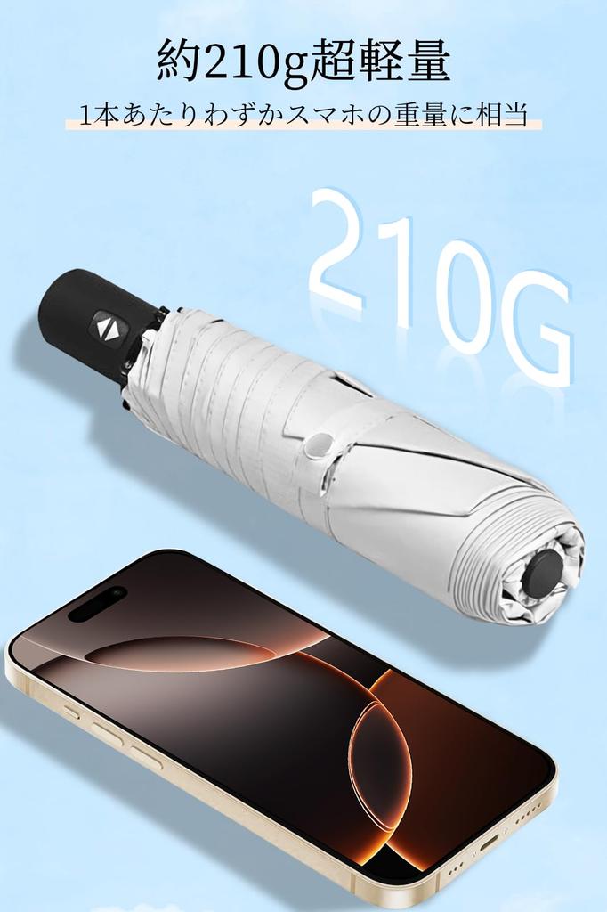 Parasol with UV Complete Sun and Heat Weighing Only Perfect for and Easy To Ultra-lightweight 100% Protection, Shielding. Foldable, 210g. Mother's