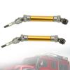 2Pcs RC Car Front CVD Three Section Type Drive Shaft Parts Accessories Fit for Traxxas Slash(Yellow )