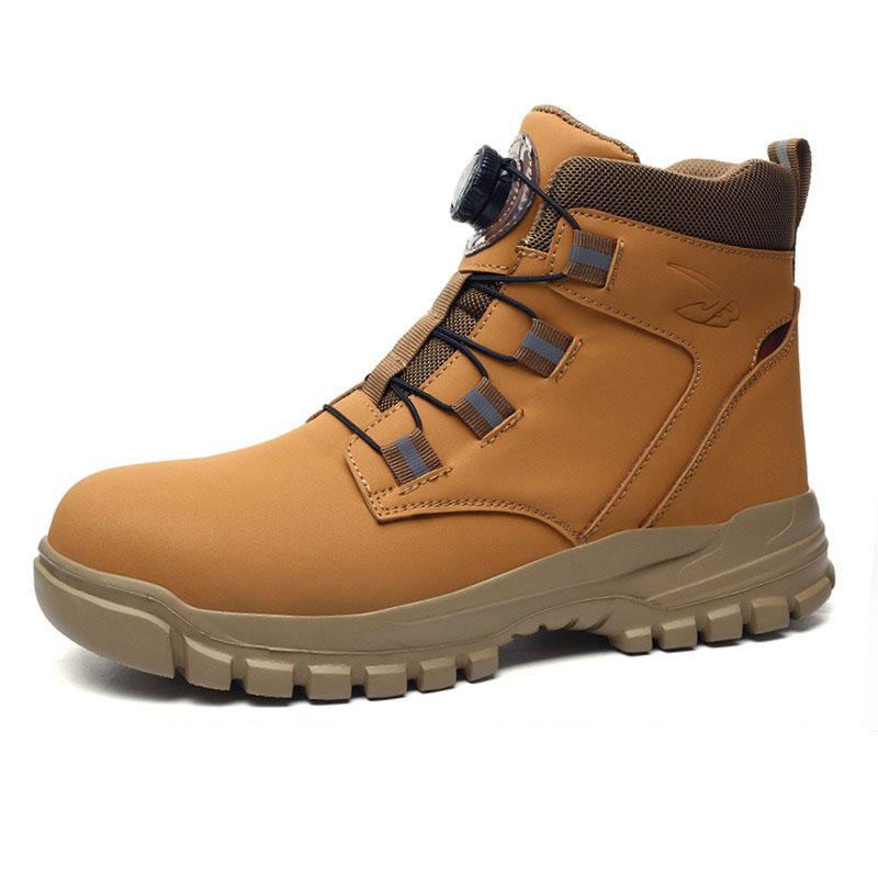 Осенне-зимние мужские рабочие ботинки с высоким берцем и стальным носком — фото 3