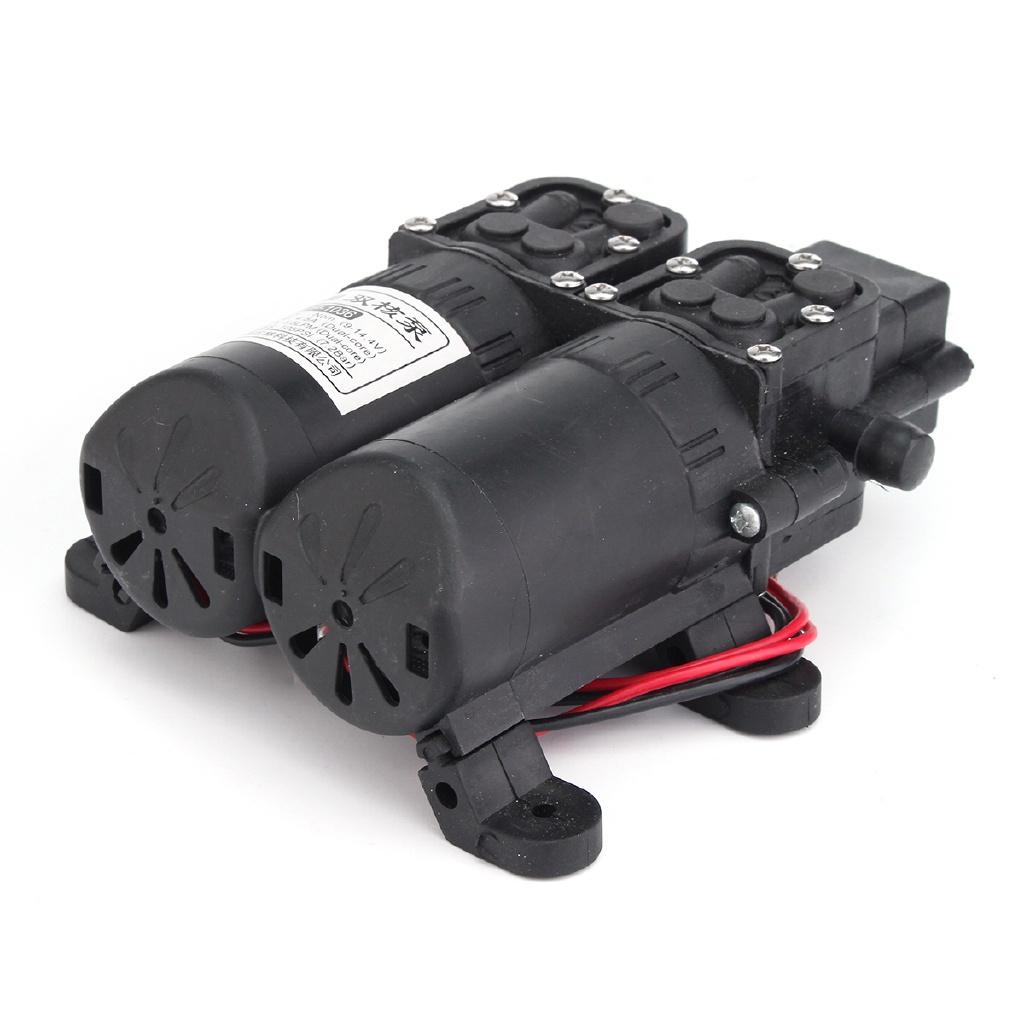 Dual Electric Motor 5.5LPM 105PSI High Pressure Self Pressure Diaphragm Water Pump for Garden Carajan Sea Pump 12v