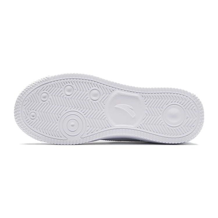 Anta Comfortable Versatile Anti-Kick Anti-Slip Shock Absorbing Low-Top Kids Skate Shoes Kids Sneakers White Sea-Mist-Blue A332338063-5