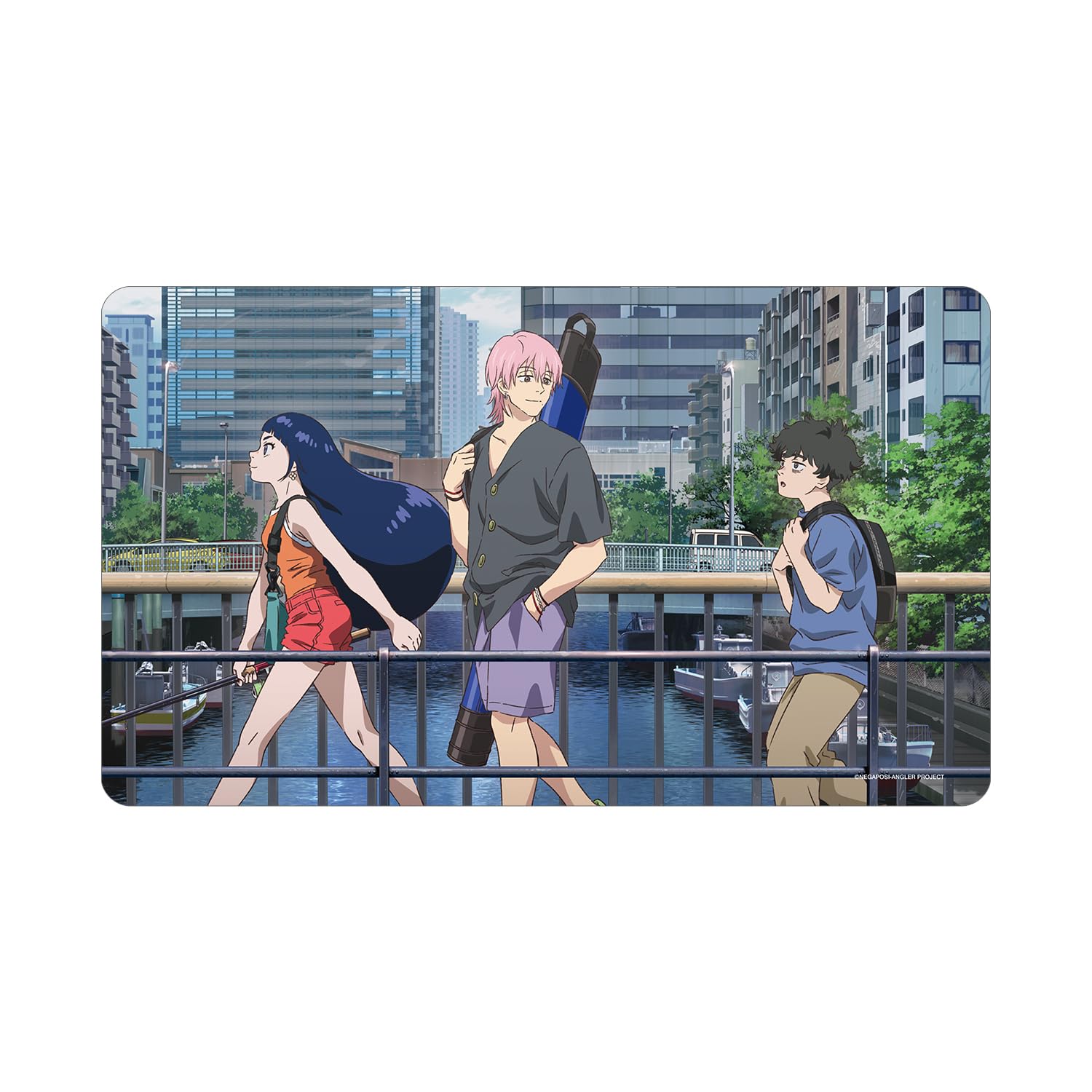 

TV anime key visual mat Negapoziangular multi-desk