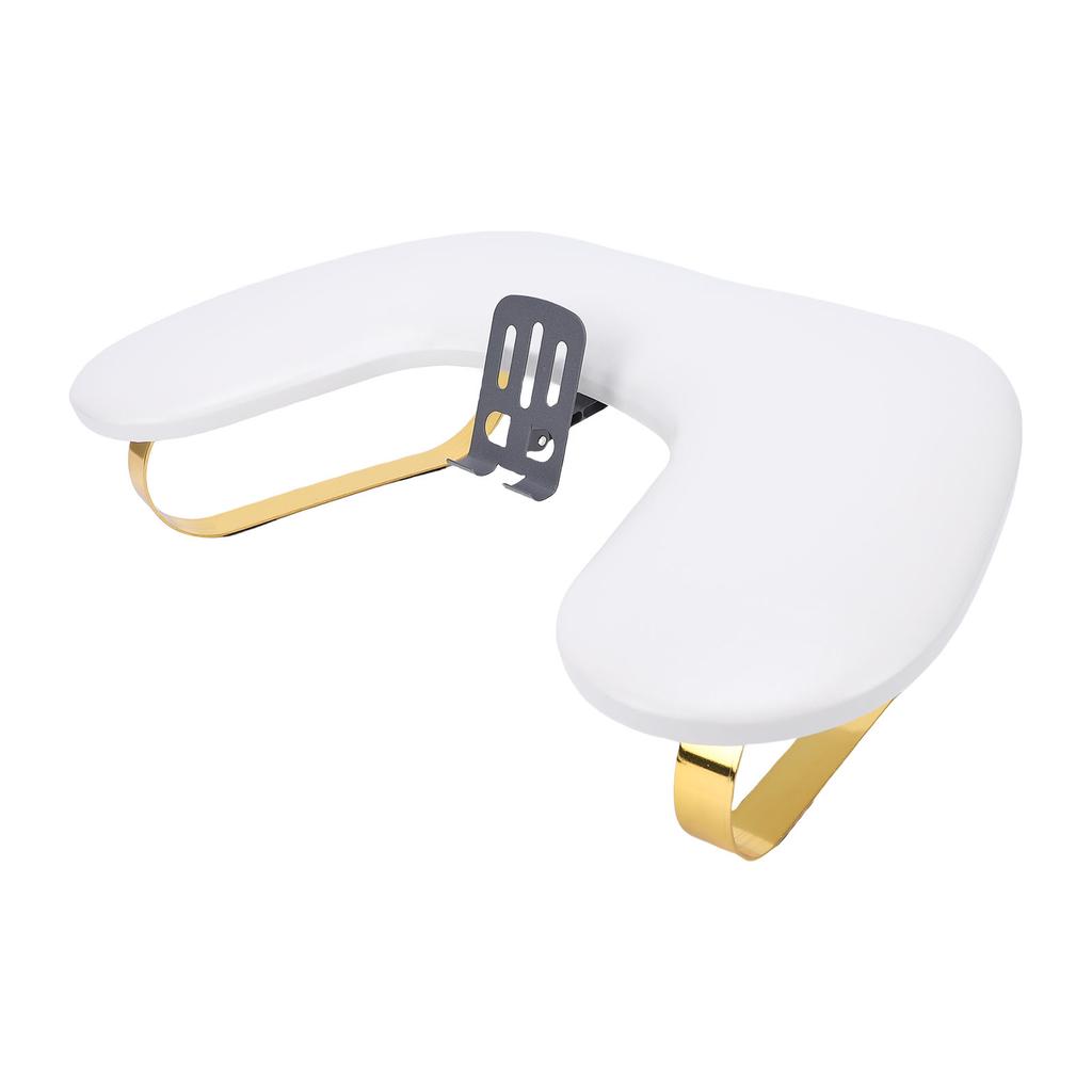 Nail Arm Rest for Nail Tech PU Leather U Shaped Manicure Hand Rest with Phone Holder