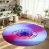 Rangers FC Printed Round Crystal Velvet Rug Soft Non Slip Floor Carpet For Bedroom Holiday Gift