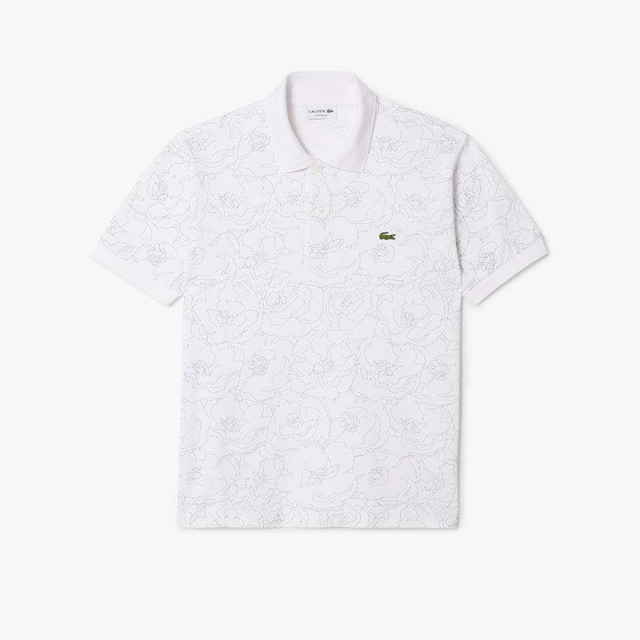 Lacoste Men's Flower Jacquard Short-Sleeve Polo PH3598-54N001