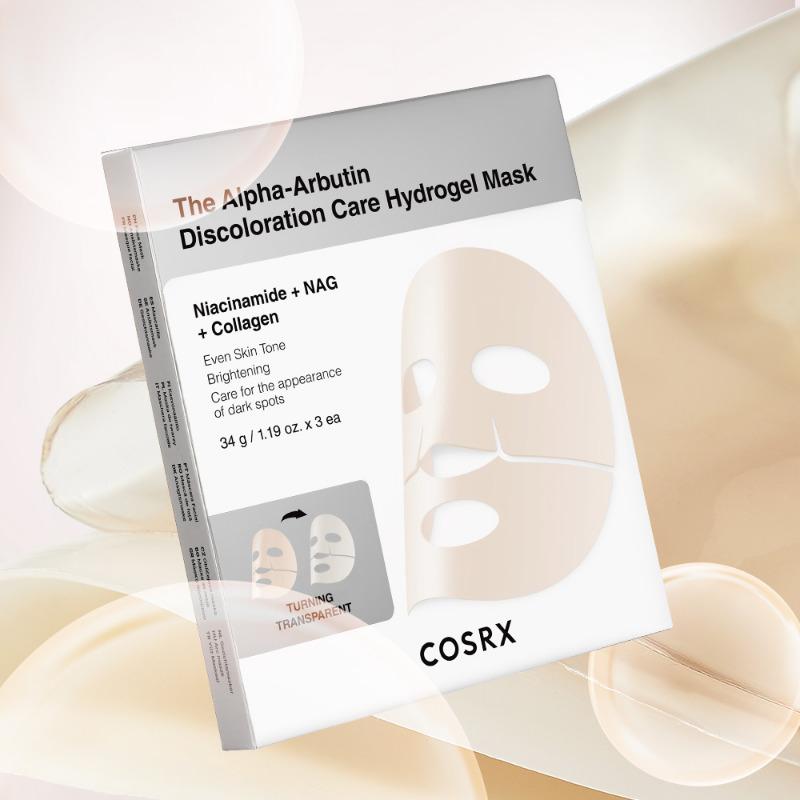 COSRX La Maschera Idrogel Discoloration Care all'Alfa Arbutina 34g x 3 pezzi