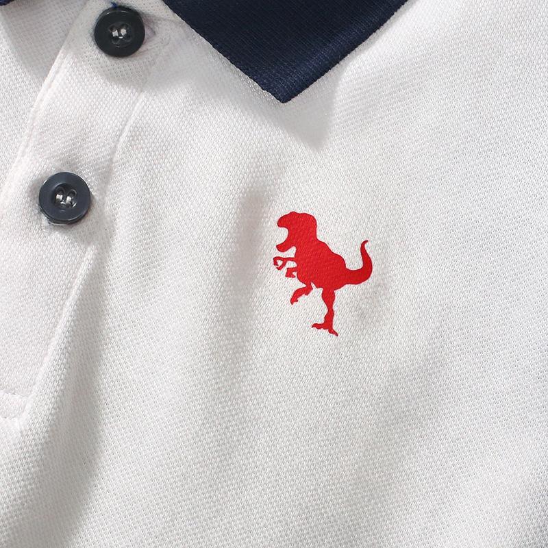 Cotton T-shirt Summer Children's T-shirt Cotton Breathable Boy's Polo Shirt Girl's Color-matching Short-sleeved T-shirt